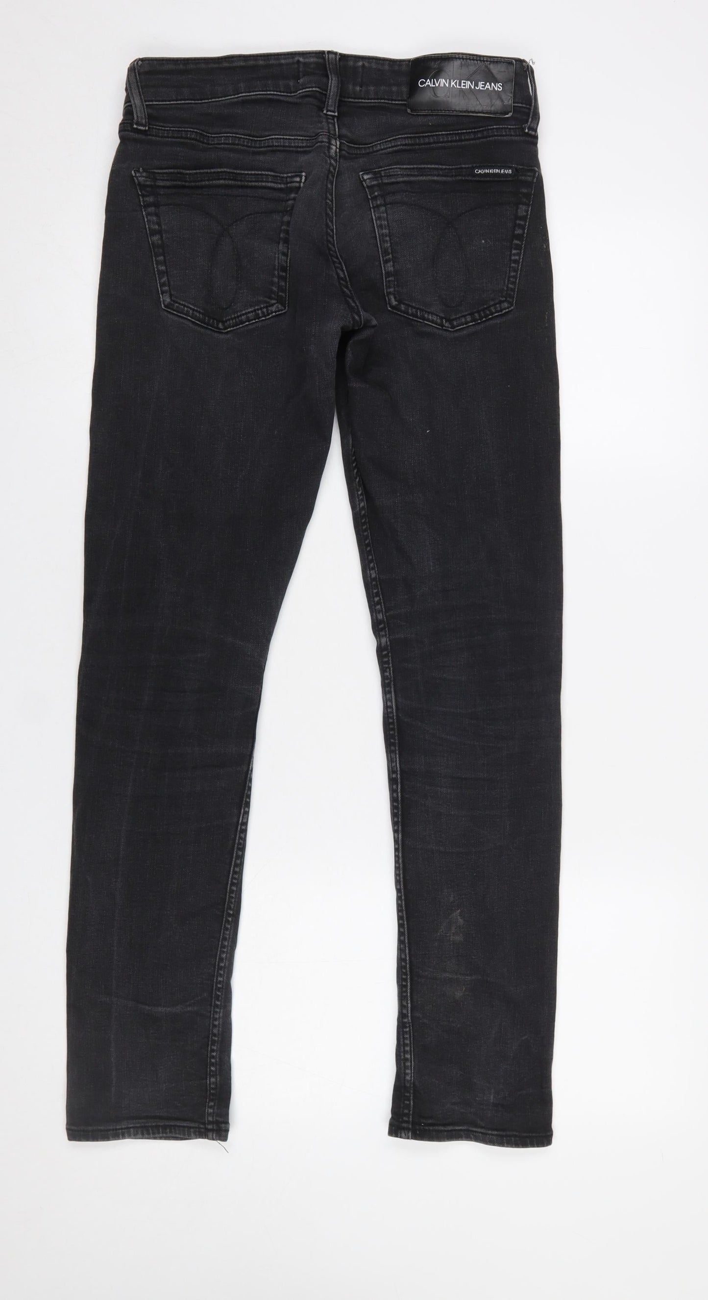 Calvin Klein Jeans Black Slim Fit Men's Denim W28 L32