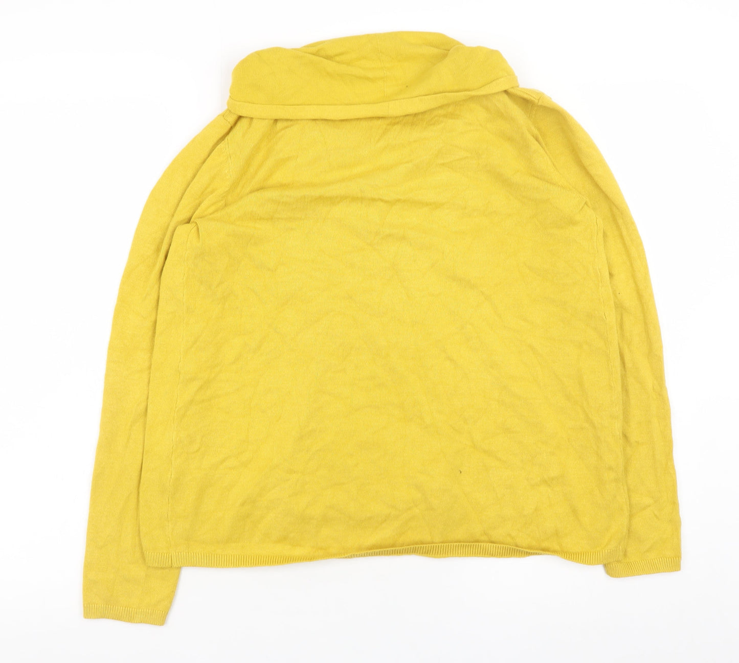 Dunnes Women Yellow Knit Long Sleeve Open Cardigan M