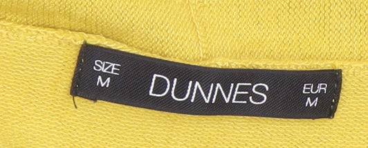 Dunnes Women Yellow Knit Long Sleeve Open Cardigan M