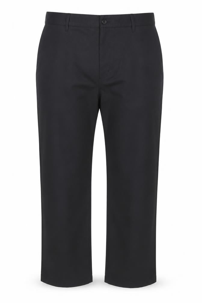 Dunlop Men’s Black Regular Fit Chino Trousers 42W R Polyester