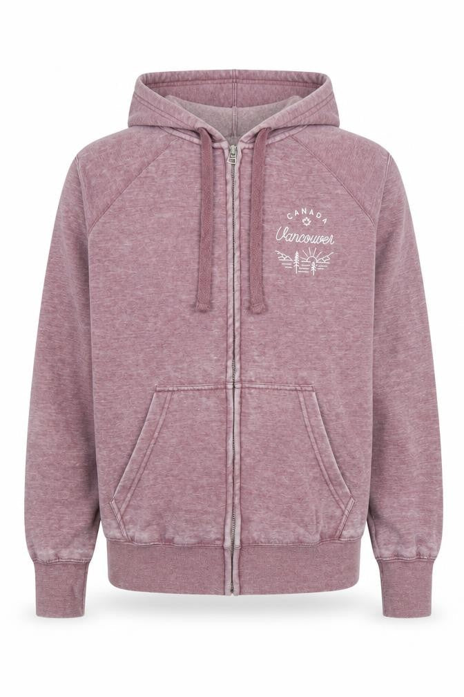Initial Attraction Unisex Purple Full Zip Hoodie S