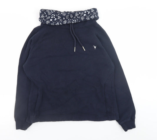 Quba & Co Womens Navy Blue Pullover Hoodie Size 10 Cotton Blend