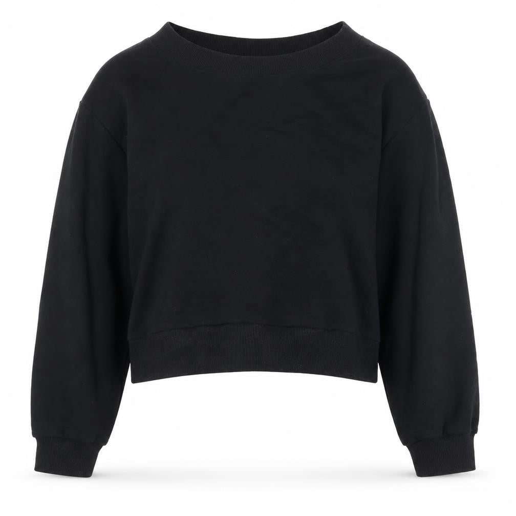 H&M Divided Women's Black XS Pullover Sweatshirt Basic Style