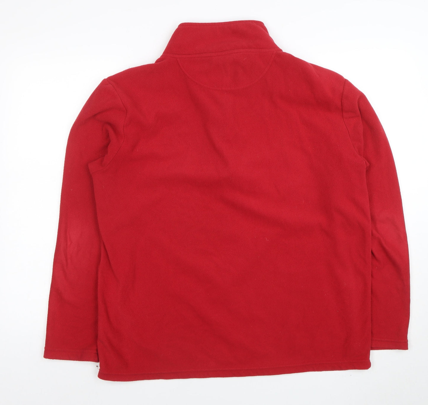 Peter Storm Men's Red Fleece Sweatshirt M 1/4 Zip Pullover Outdoor