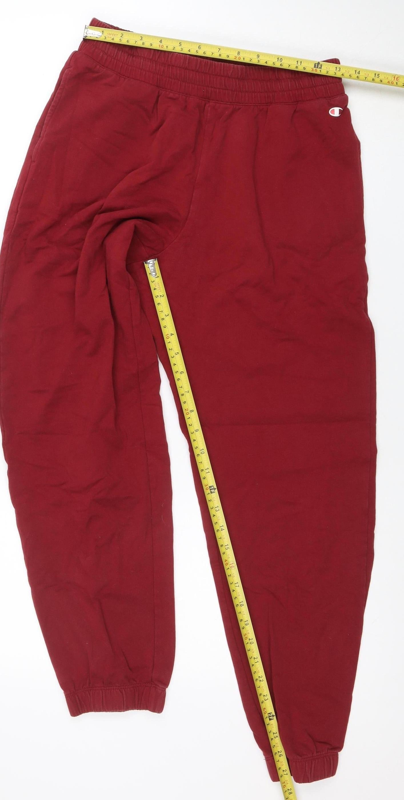 Champion Womens Red Medium Jogger Sweatpants Activewear Trousers