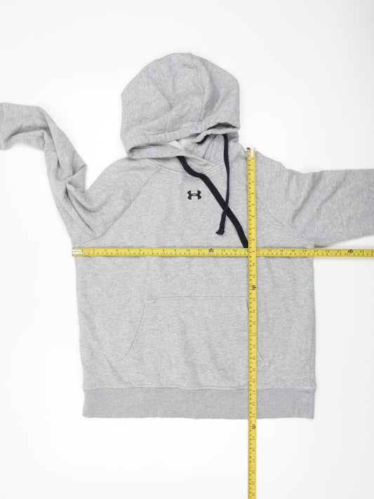 Under Armour Men's Grey Pullover Hoodie M Loose Fit Athletic Fleece