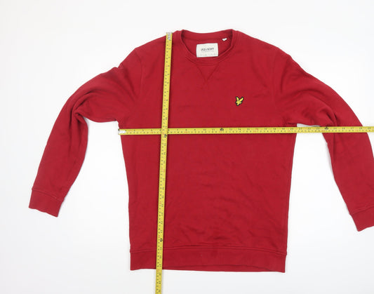 Lyle & Scott Men's Red Organic Cotton Crew Neck Sweatshirt M