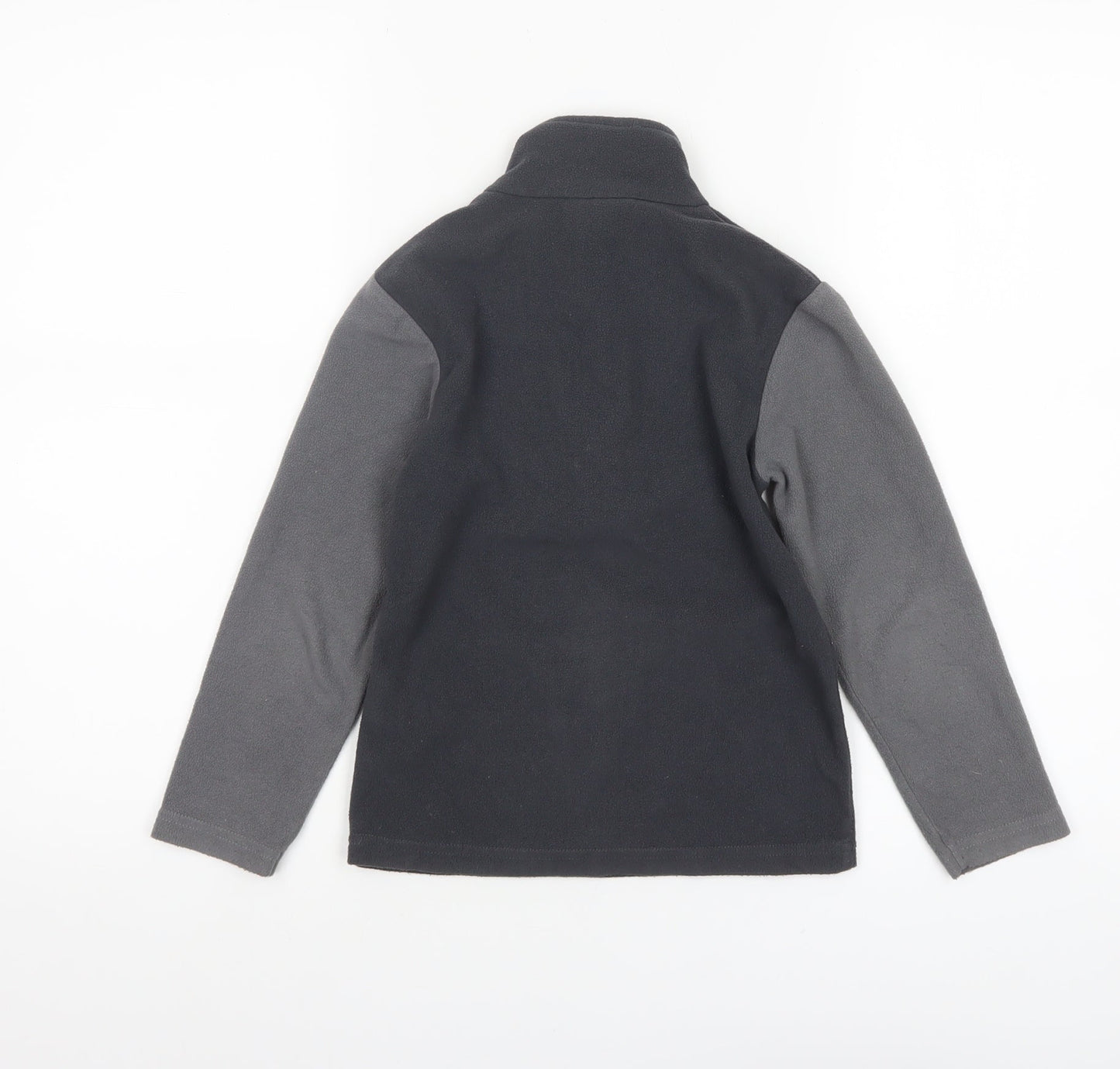 Mountain Warehouse Boys Black Fleece 1/4 Zip Pullover Sweatshirt 5-6 Years