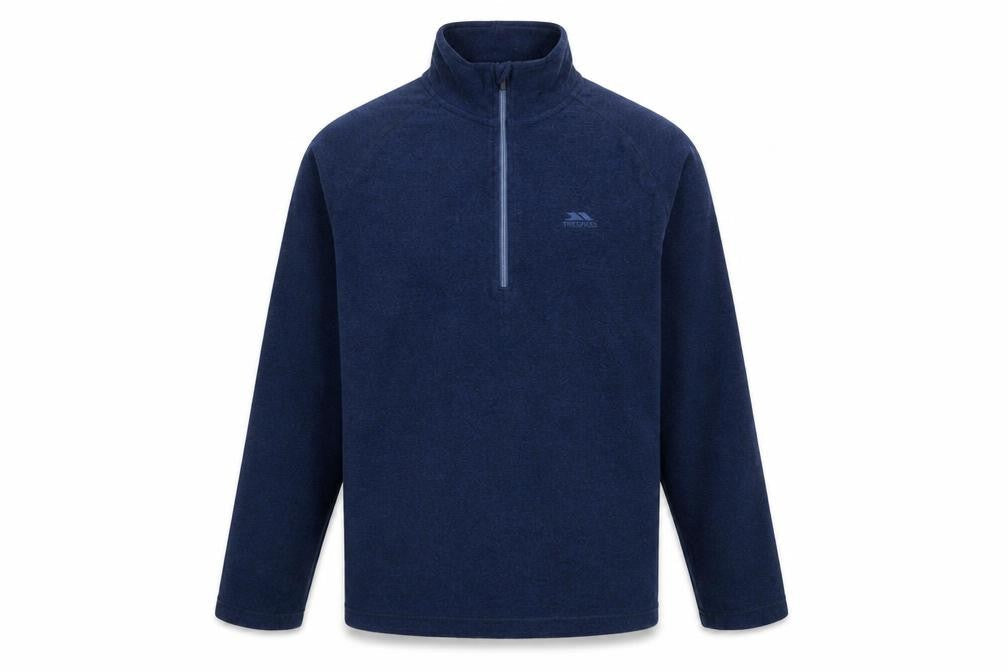 Trespass Men’s Blue Fleece 1/4 Zip Pullover Sweatshirt Size L