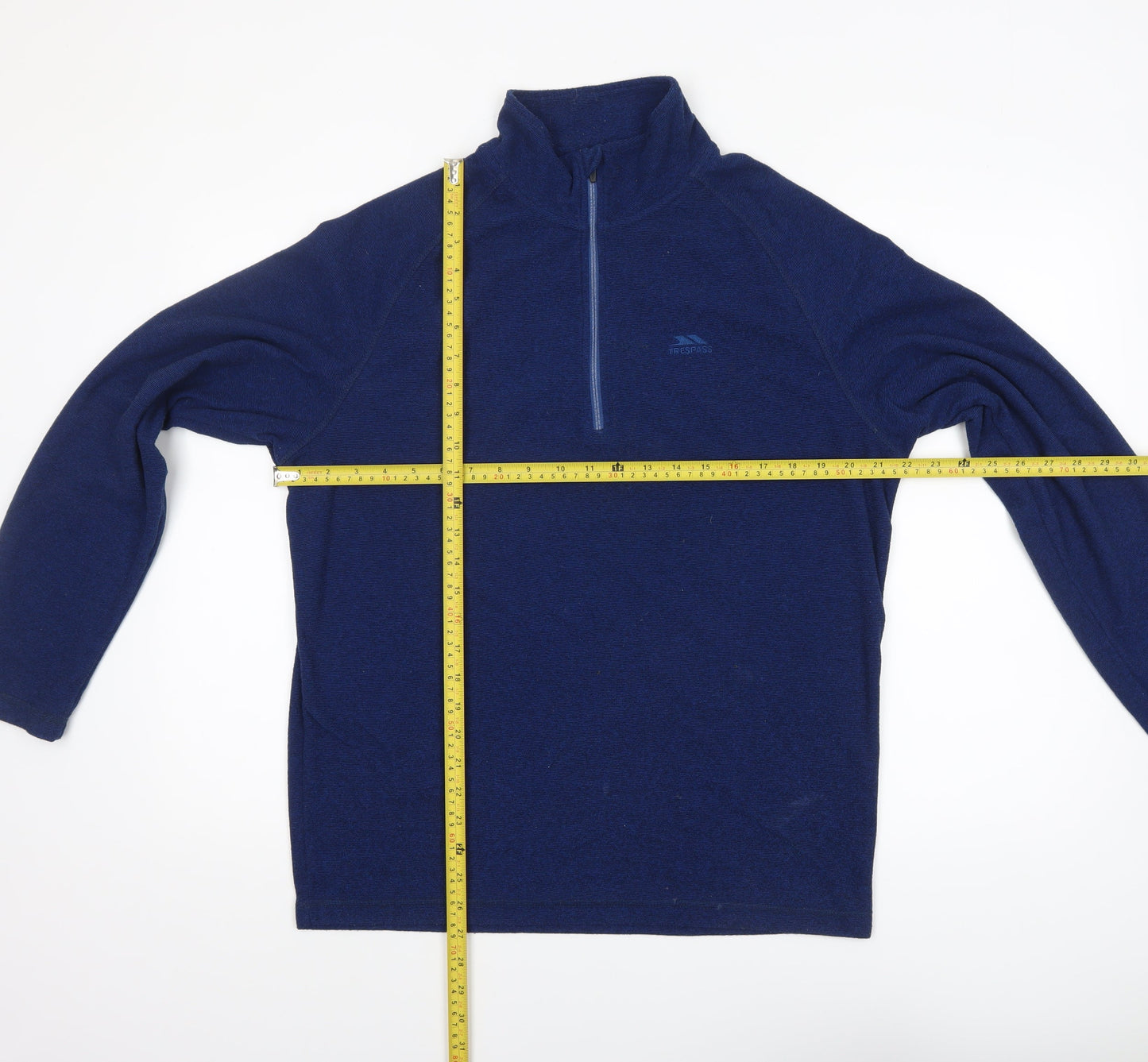 Trespass Men’s Blue Fleece 1/4 Zip Pullover Sweatshirt Size L