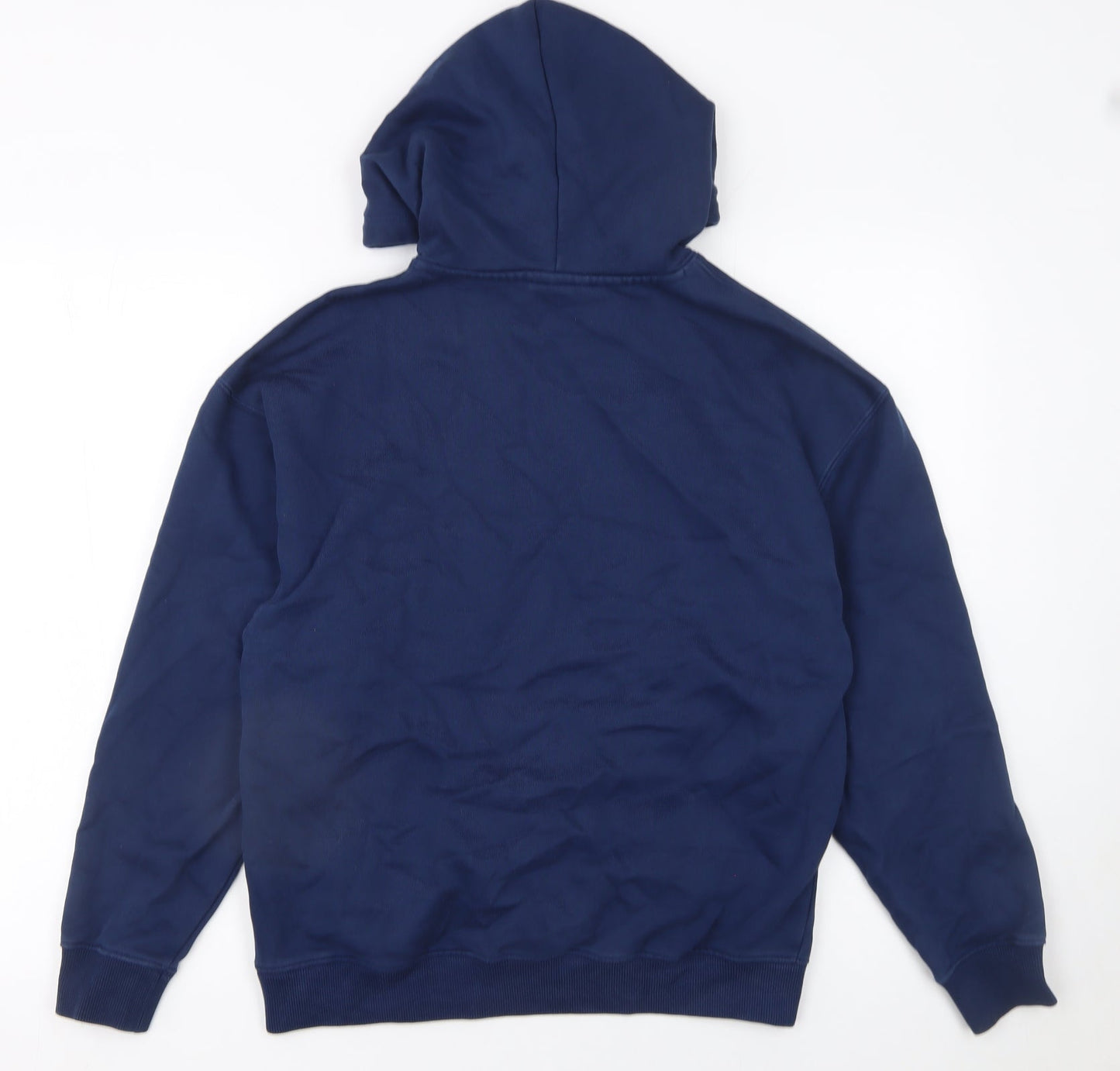 PUMA Womens Blue Pullover Hoodie Size 10 Cotton Blend Sportswear