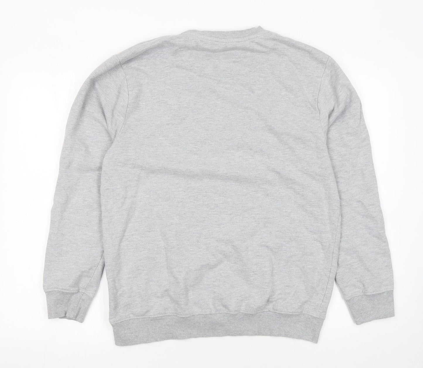 Disney Women Grey Mickey Mouse Rainbow Crew Neck Sweatshirt Size 10 M