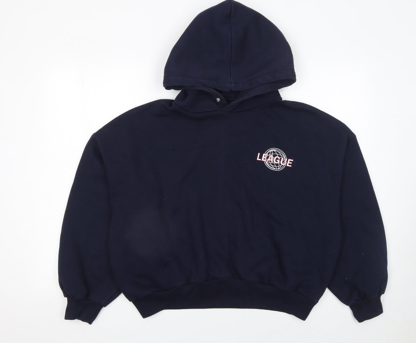 Bershka Women's Navy Hoodie League Los Angeles Small Pullover Sweatshirt