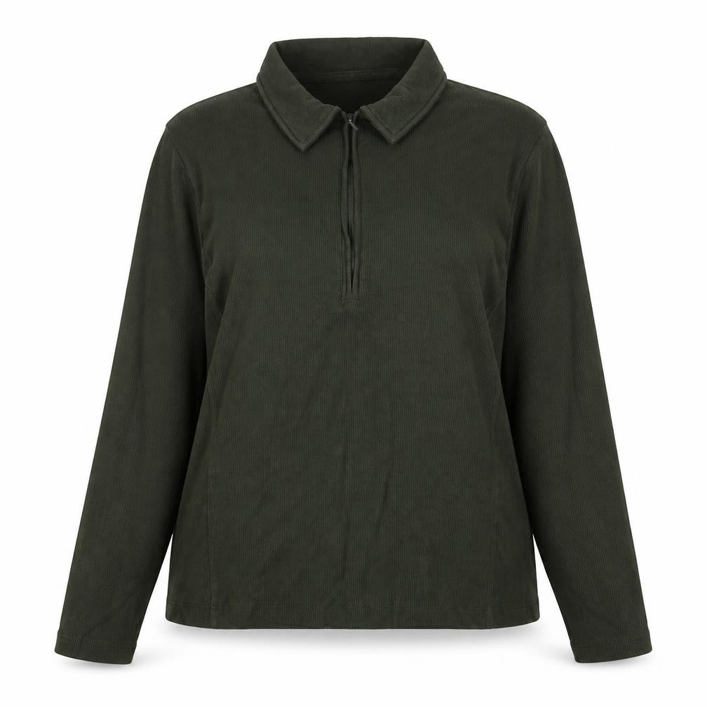Next Women’s Green Collared Long Sleeve Zip Top Size 16