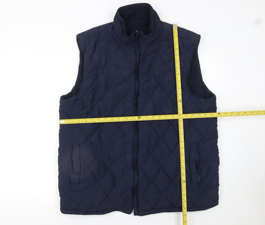 Hawkshead Men's Blue Quilted Padded Waistcoat 2XL Regular Fit