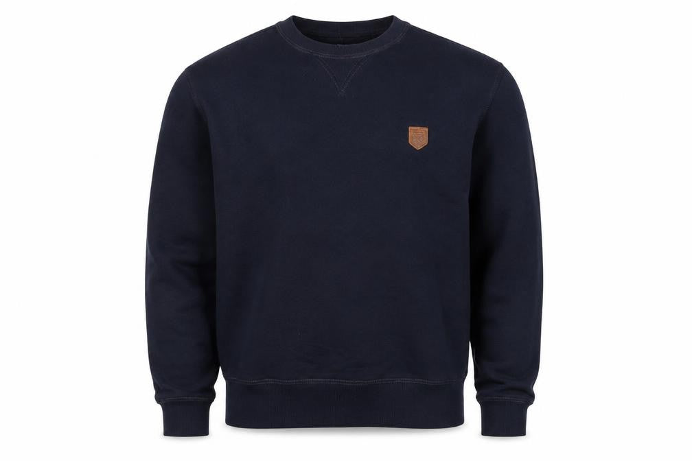 Jack & Jones Men’s Blue Classic Crew Neck Cotton Sweatshirt Size S