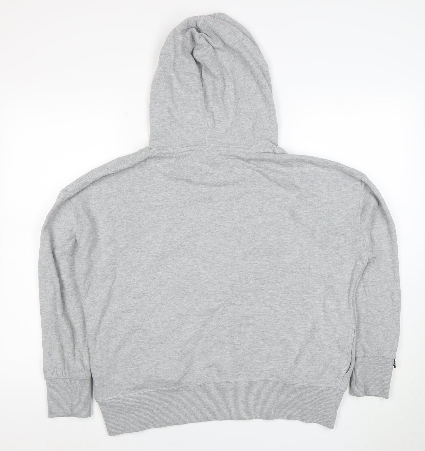 Superdry Men's Grey Pullover Hoodie Size L Embroidered Logo