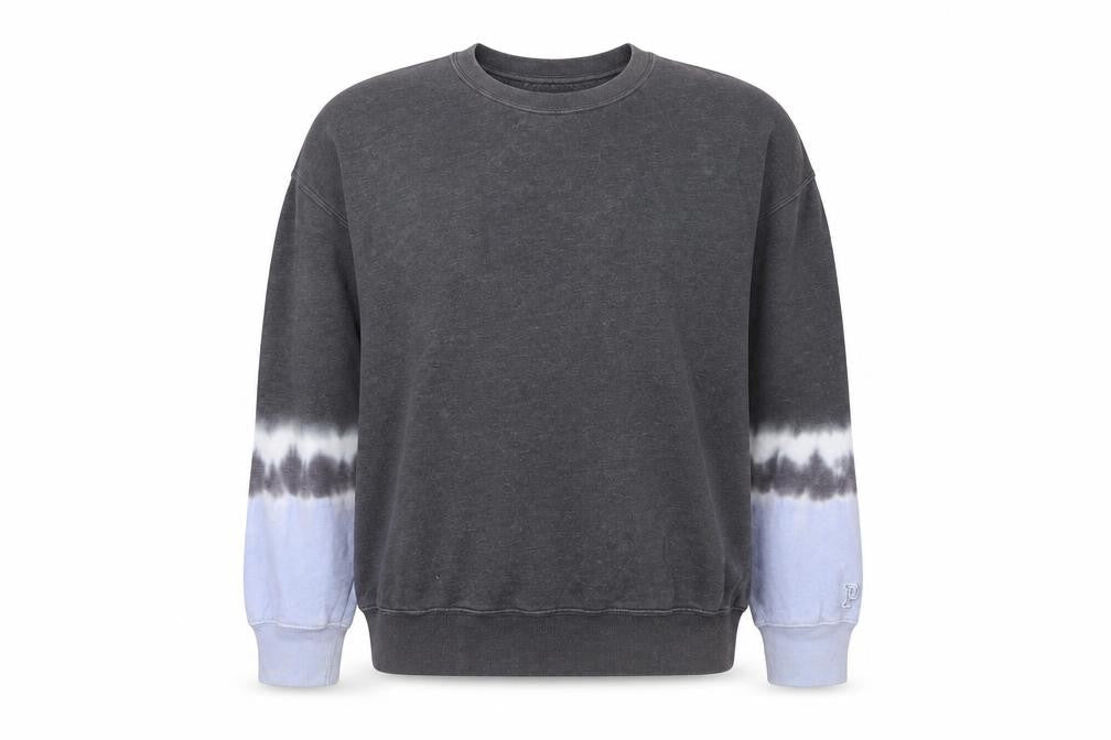 Victoria's Secret PINK Women's Grey Tie-Dye Pullover Sweatshirt M