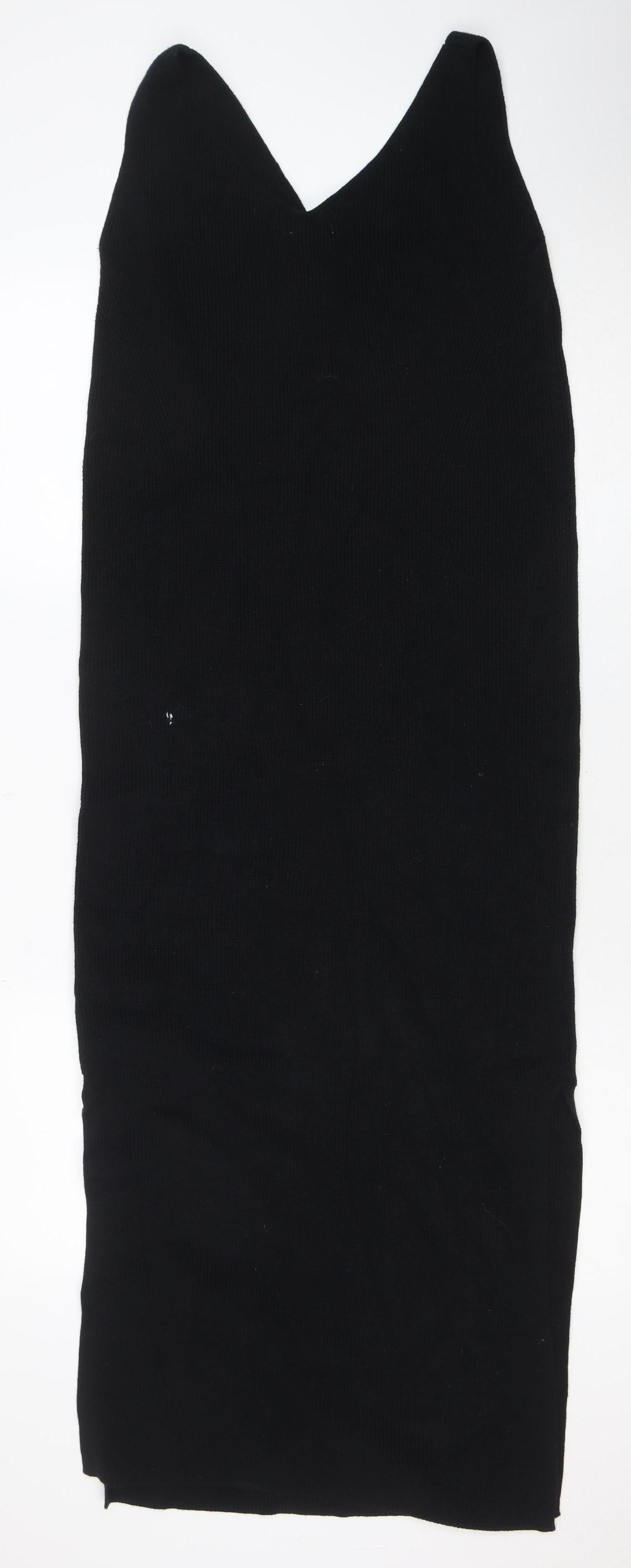 Marks and Spencer Women’s Black Sleeveless Bodycon Midi Dress Size S