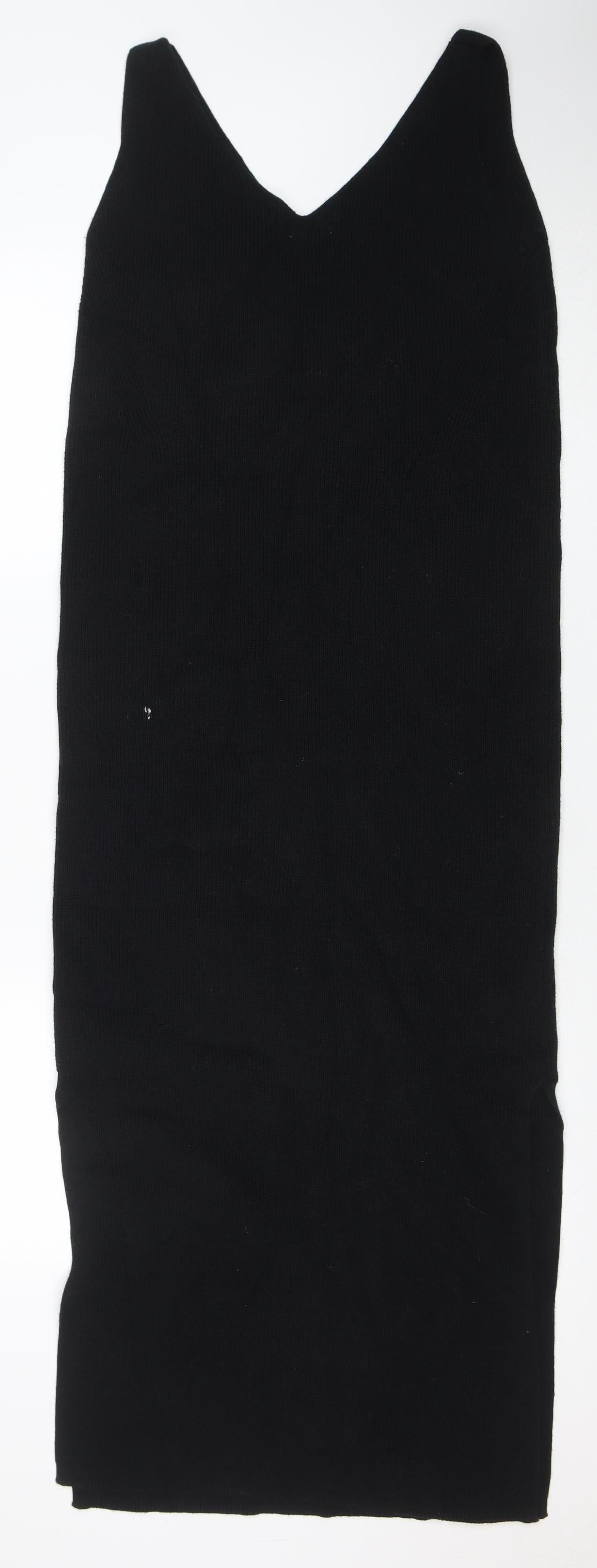 Marks and Spencer Women’s Black Sleeveless Bodycon Midi Dress Size S