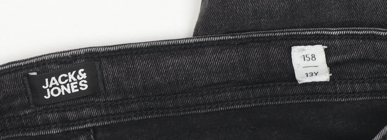 Jack & Jones Unisex Kids Black Skinny Jeans 13 Years Stretch Denim
