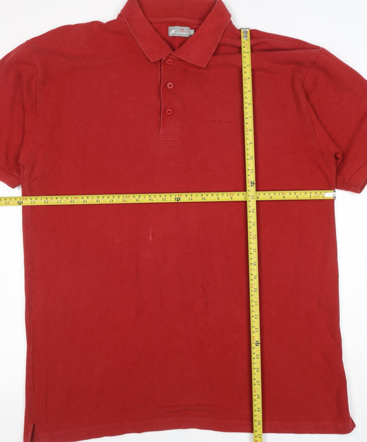 Regatta Men's Red 2XL Cotton Short Sleeve Polo Shirt
