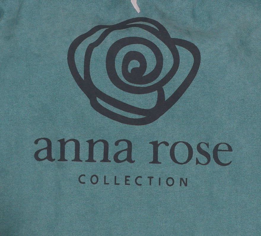 Anna Rose Women Deep Aqua Hooded Mid-Length Coat XL