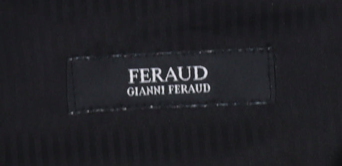 Gianni Feraud Men's Grey Check Slim Trousers Size 34W 32L