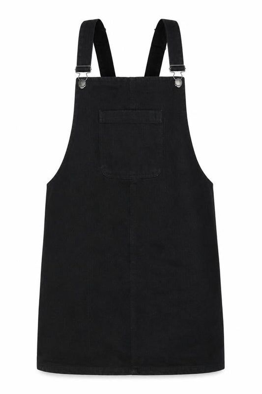Denim Co Women’s Black Cotton Pinafore Dress Size 12