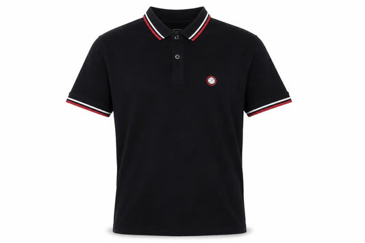 Peter Werth Men's Black Cotton Polo Shirt L Short Sleeve Classic Fit