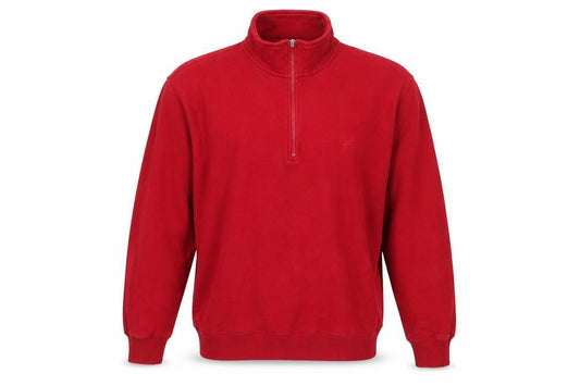 Fila Mens Red 1/2 Zip Pullover Fleece Sweatshirt Size M