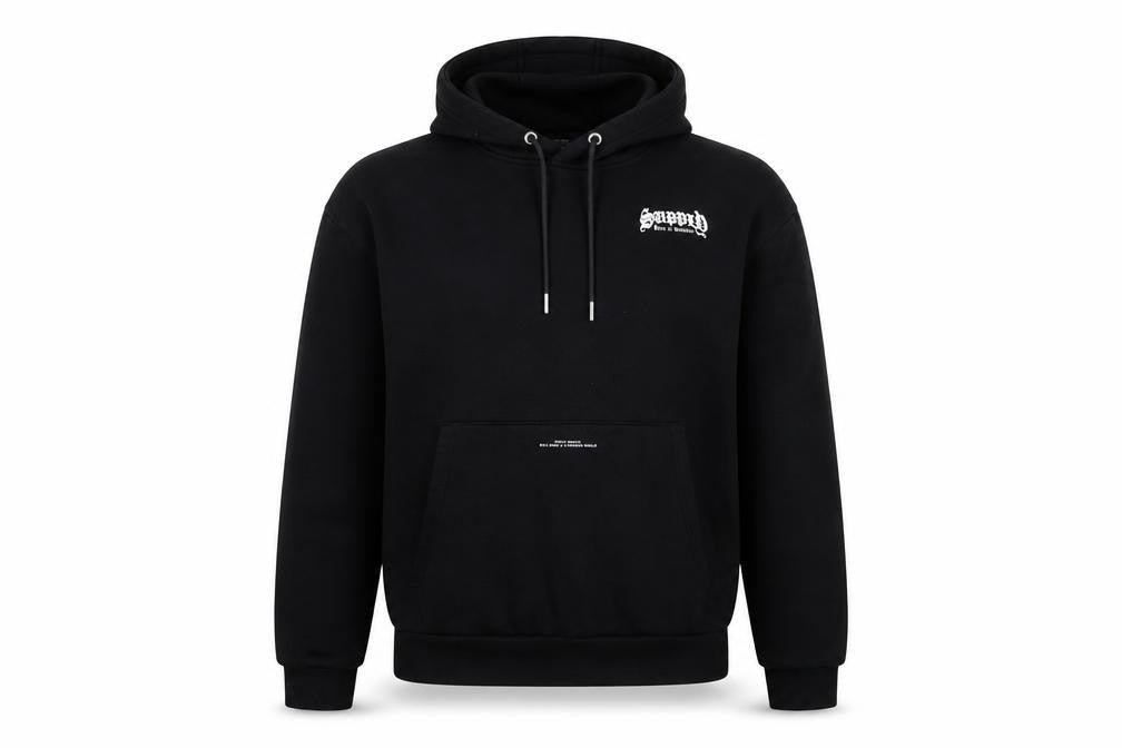 Supply & Demand Men’s Black Pullover Hoodie S Regular Fit Streetwear