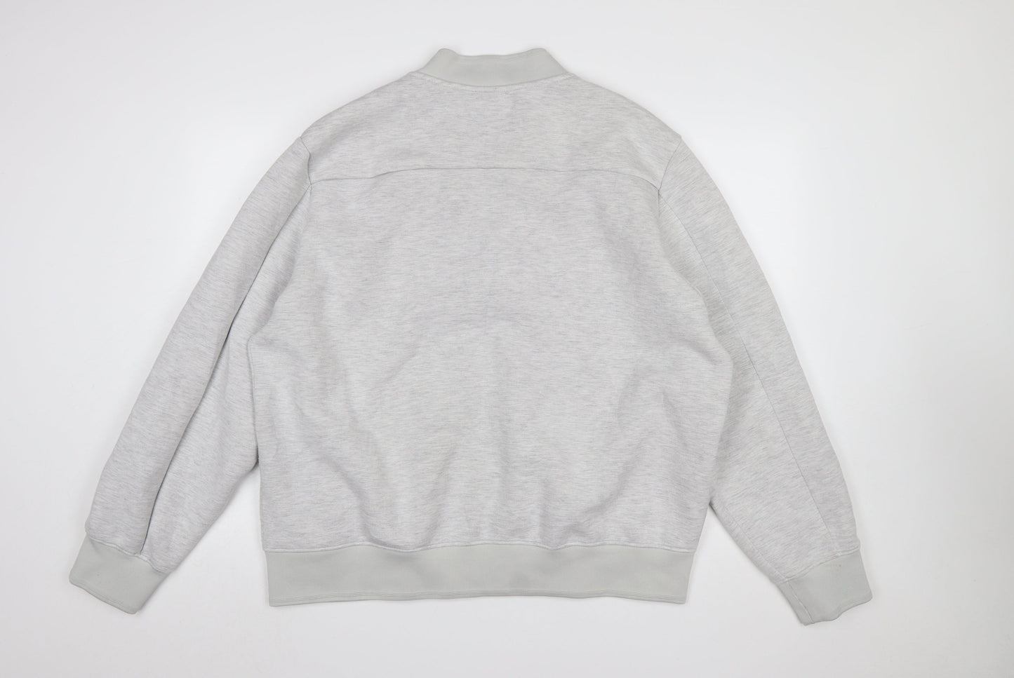 H&M Men’s Grey Full Zip Sweatshirt 2XL Regular Fit Lightweight
