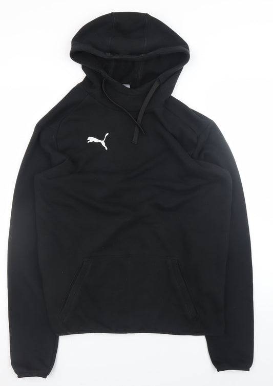 Puma Men’s Black M Basic Hoodie Jacket Lightweight Fleece Regular Fit