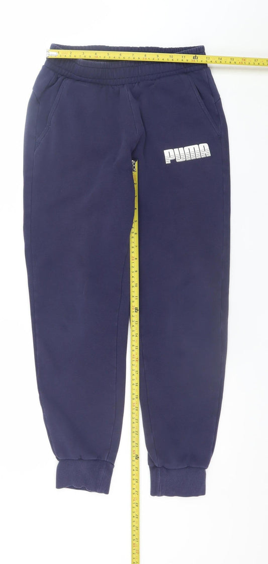 Puma Men's Blue Jogger Sweatpants Size S Regular Fit