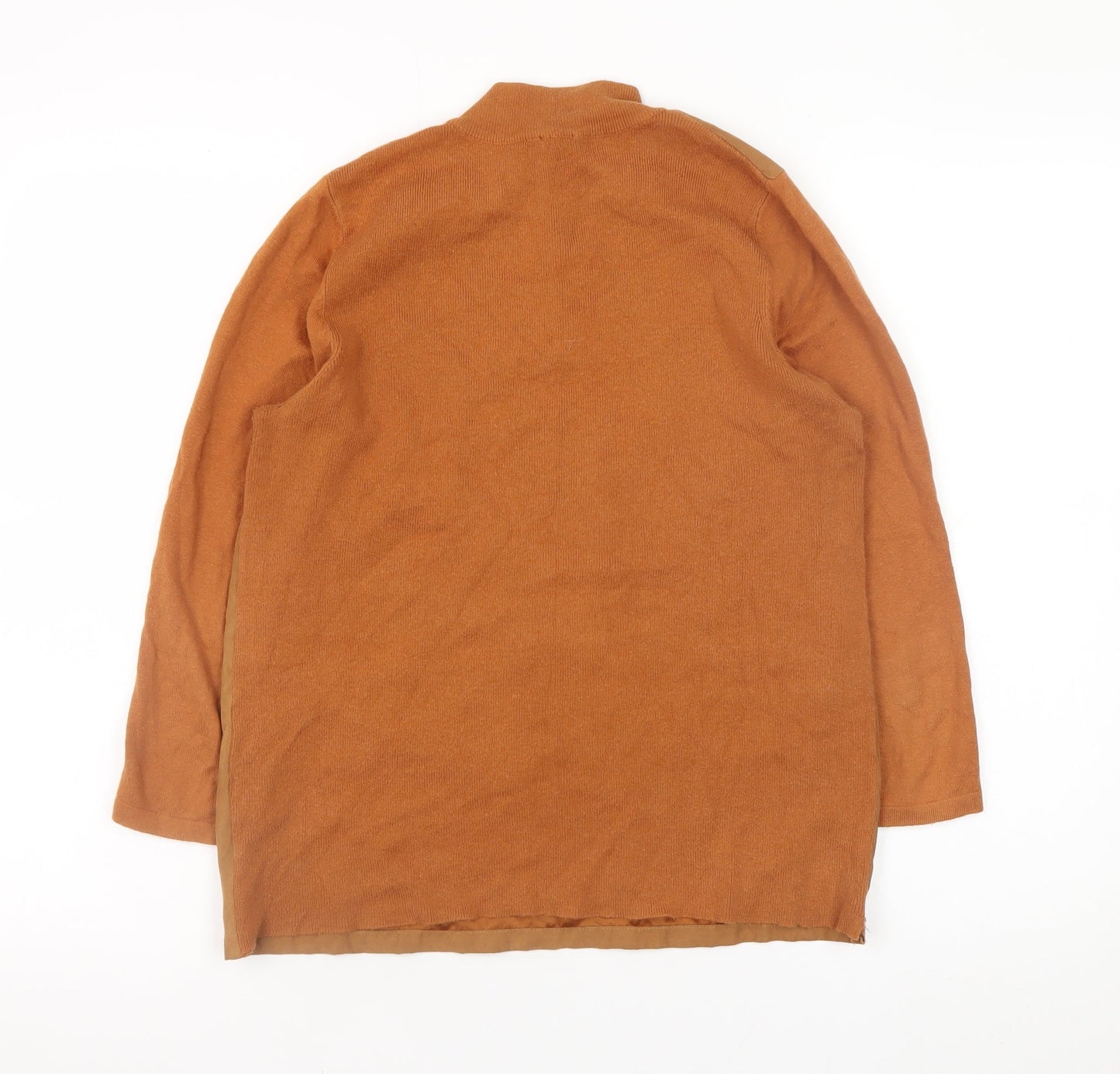 ASOS Women’s Brown Mock Neck Long Sleeve Pullover Jumper Size 12