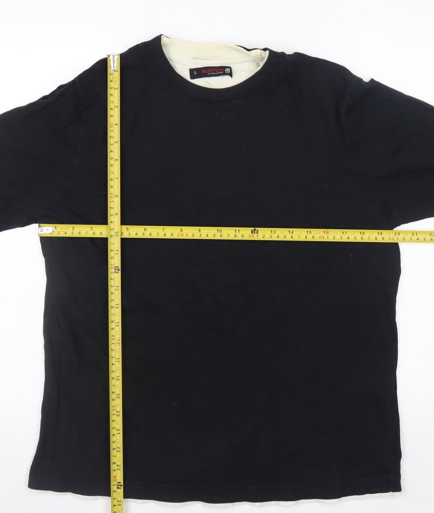 Burton Men's Black Cotton Crew Neck Pullover Sweatshirt Size L