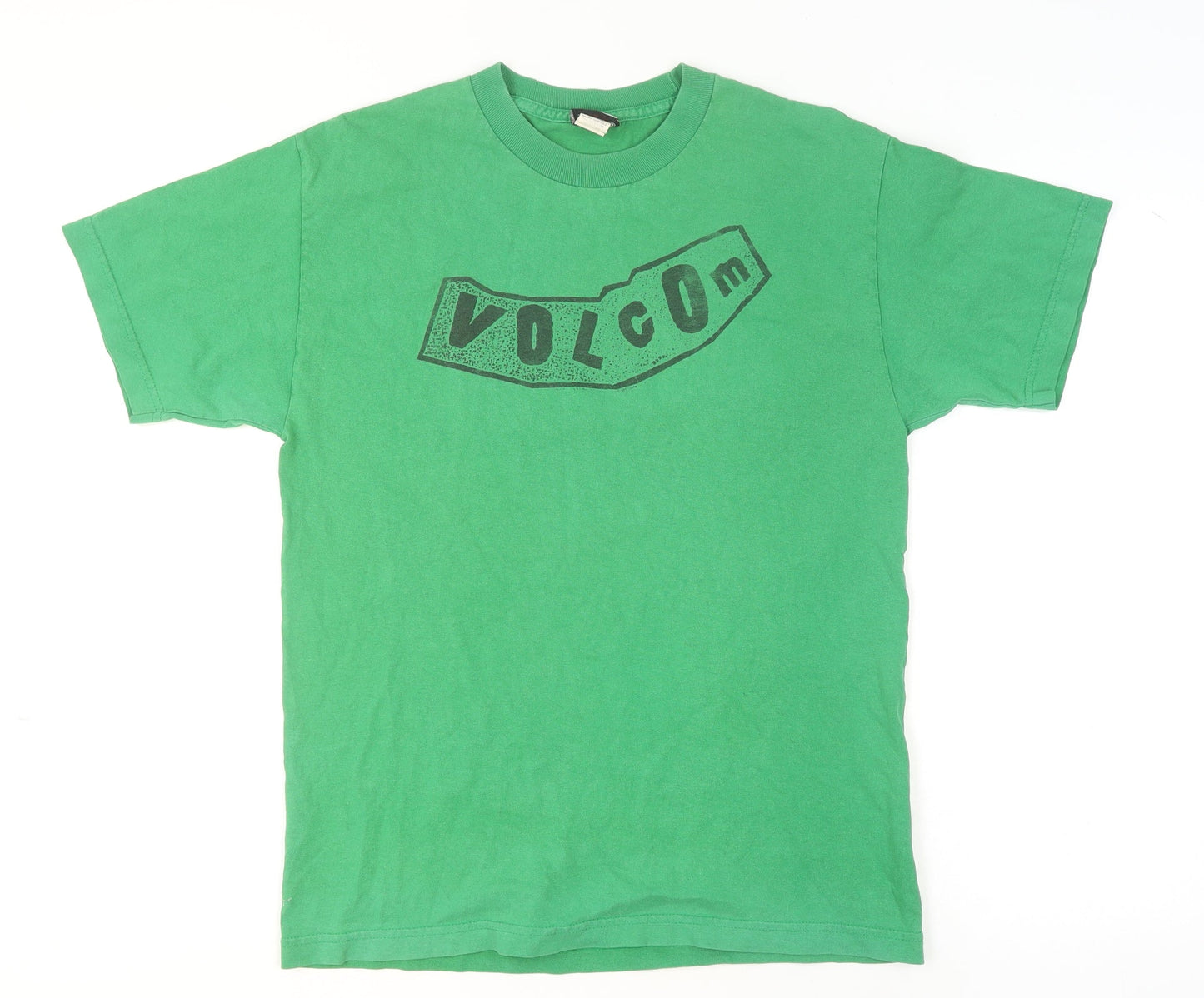 Volcom Men’s Green Short Sleeve Graphic Logo Cotton T-Shirt M