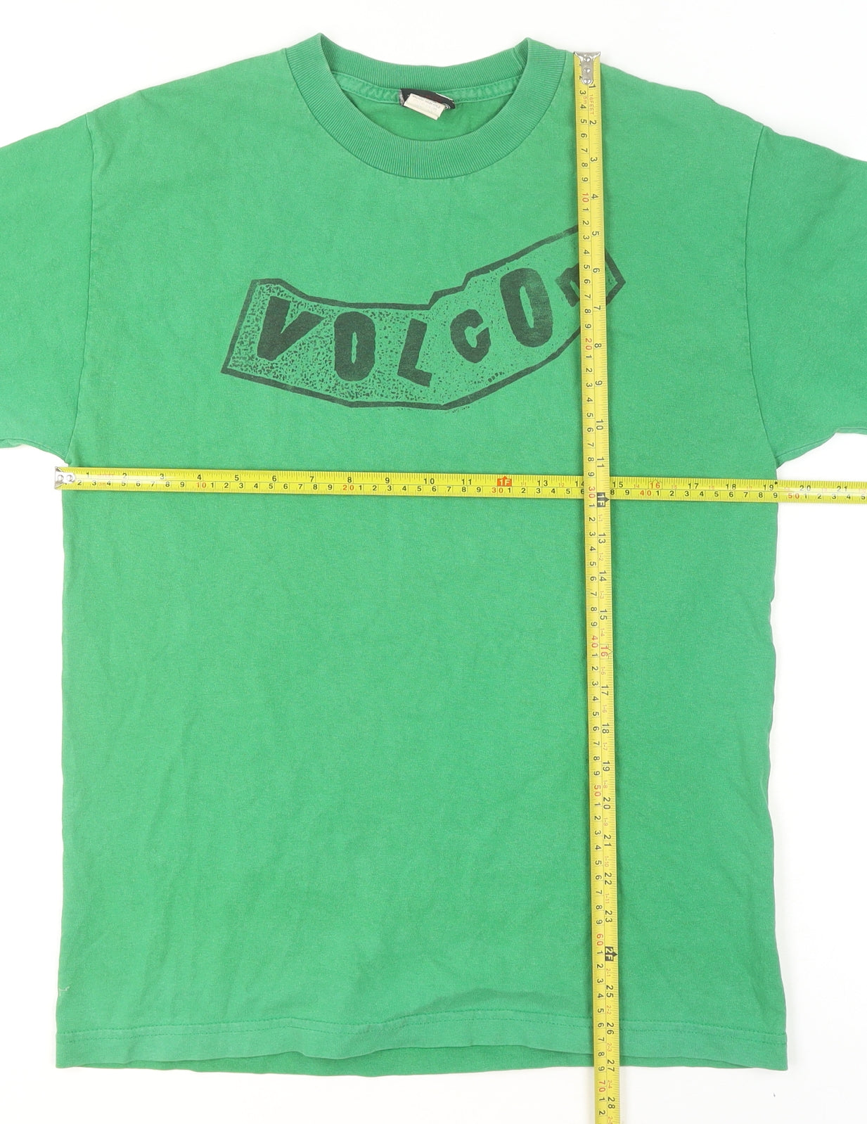 Volcom Men’s Green Short Sleeve Graphic Logo Cotton T-Shirt M