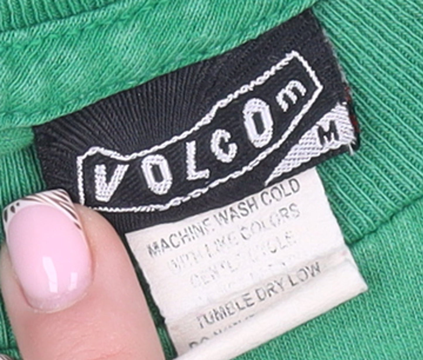 Volcom Men’s Green Short Sleeve Graphic Logo Cotton T-Shirt M