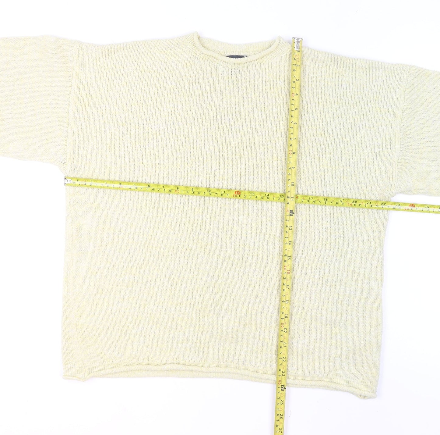 ASOS DESIGN Women’s Beige Chunky Knit Crew Neck Jumper Size S