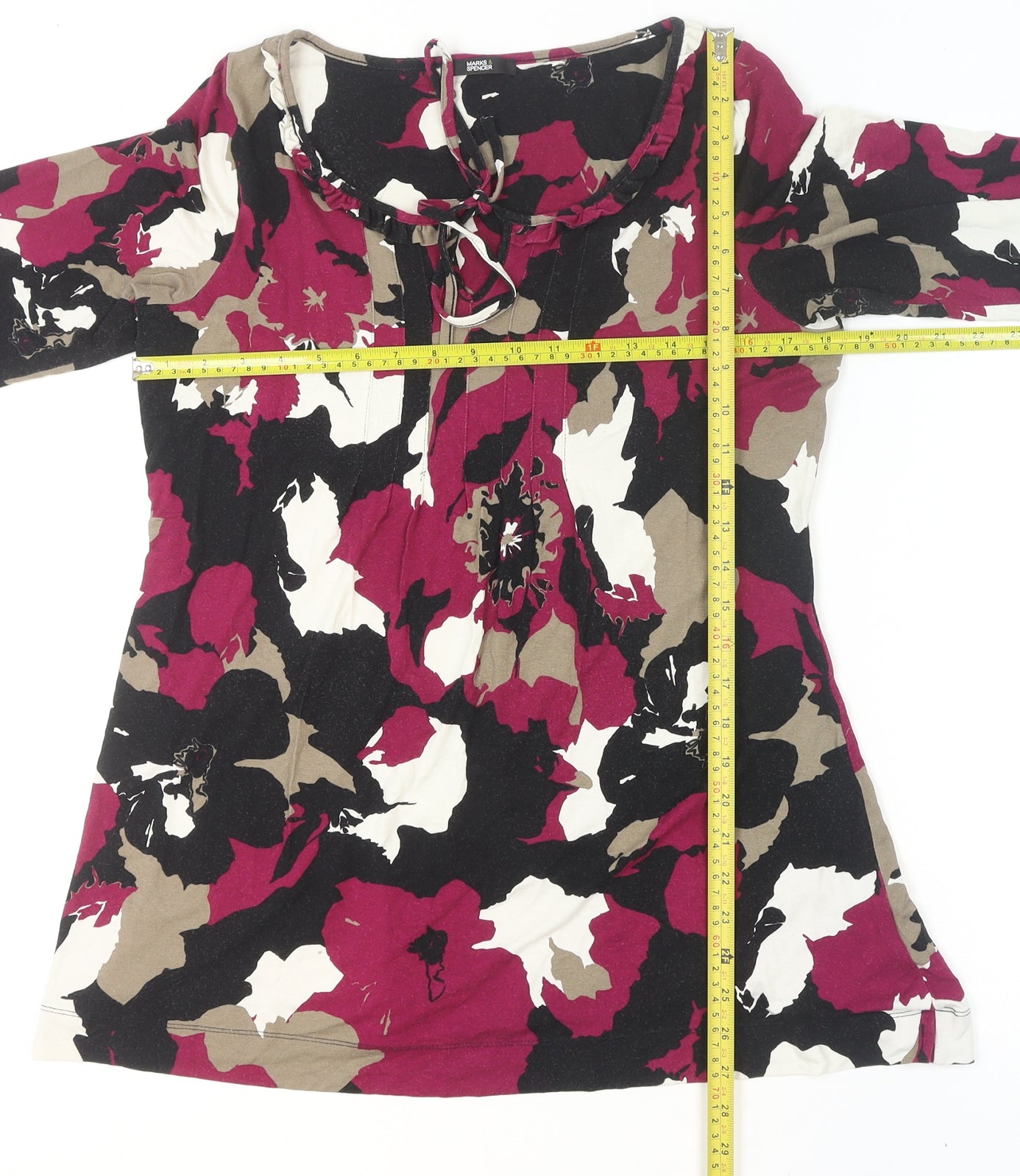 Marks and Spencer Women’s Multicoloured Floral Tunic Blouse UK 14