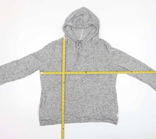 FatFace Womens Grey Long Sleeve Hooded Lounge Top UK 12