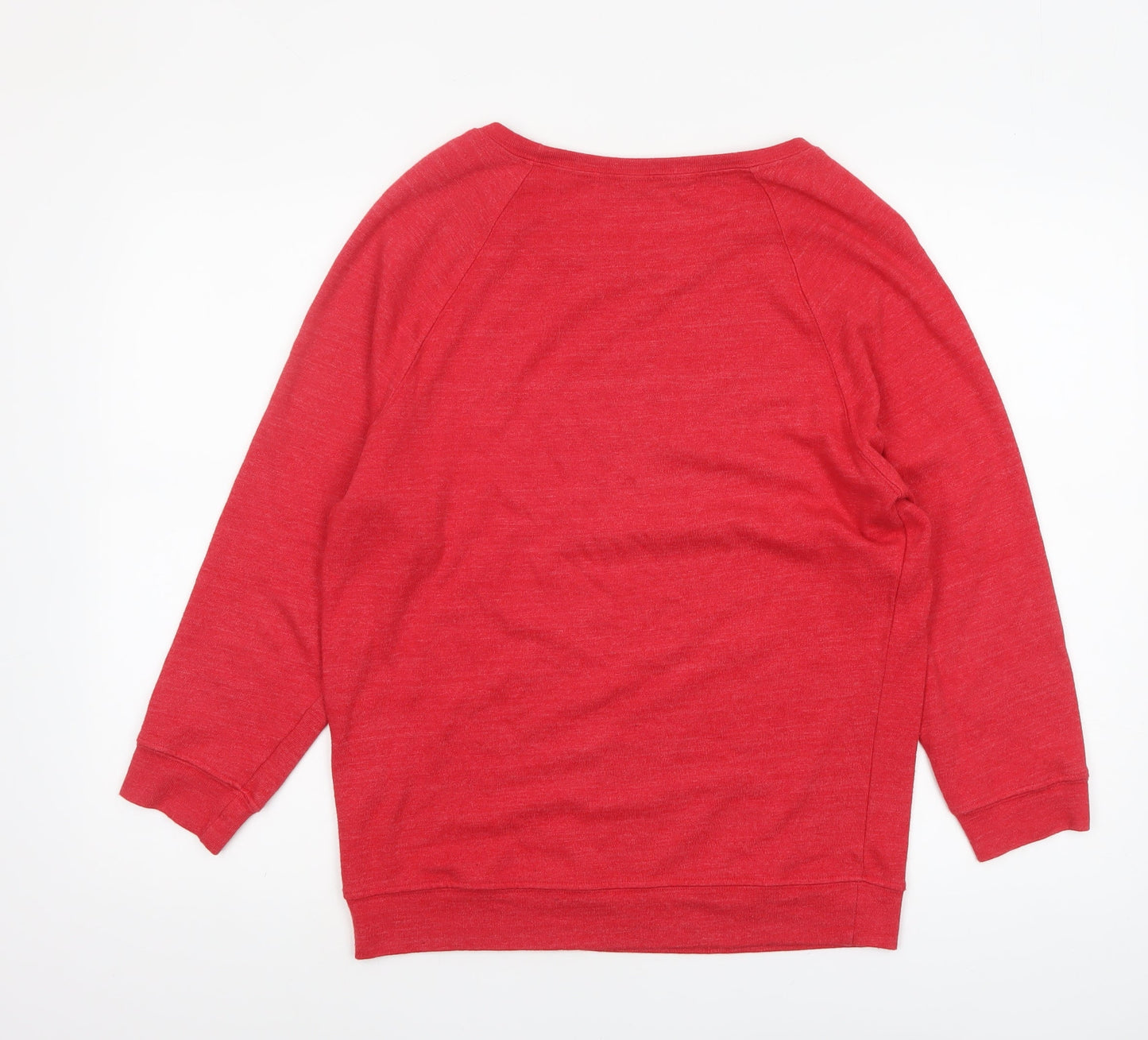 Michael Stars Women's Red Pullover Sweatshirt Small Lightweight Cotton Blend
