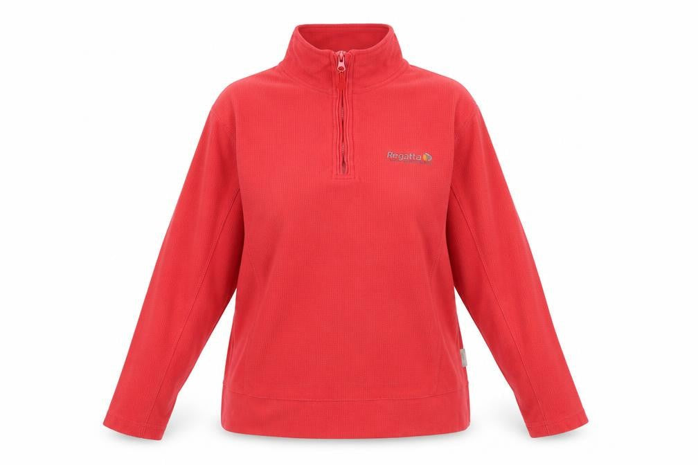 Regatta Women’s Red Fleece 1/4 Zip Pullover Sweatshirt Size 16 XL