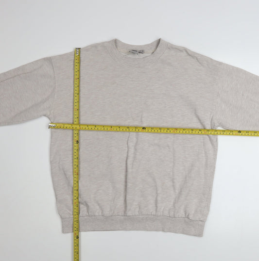 ASOS Women’s Beige Crew Neck Pullover Sweatshirt Size 14