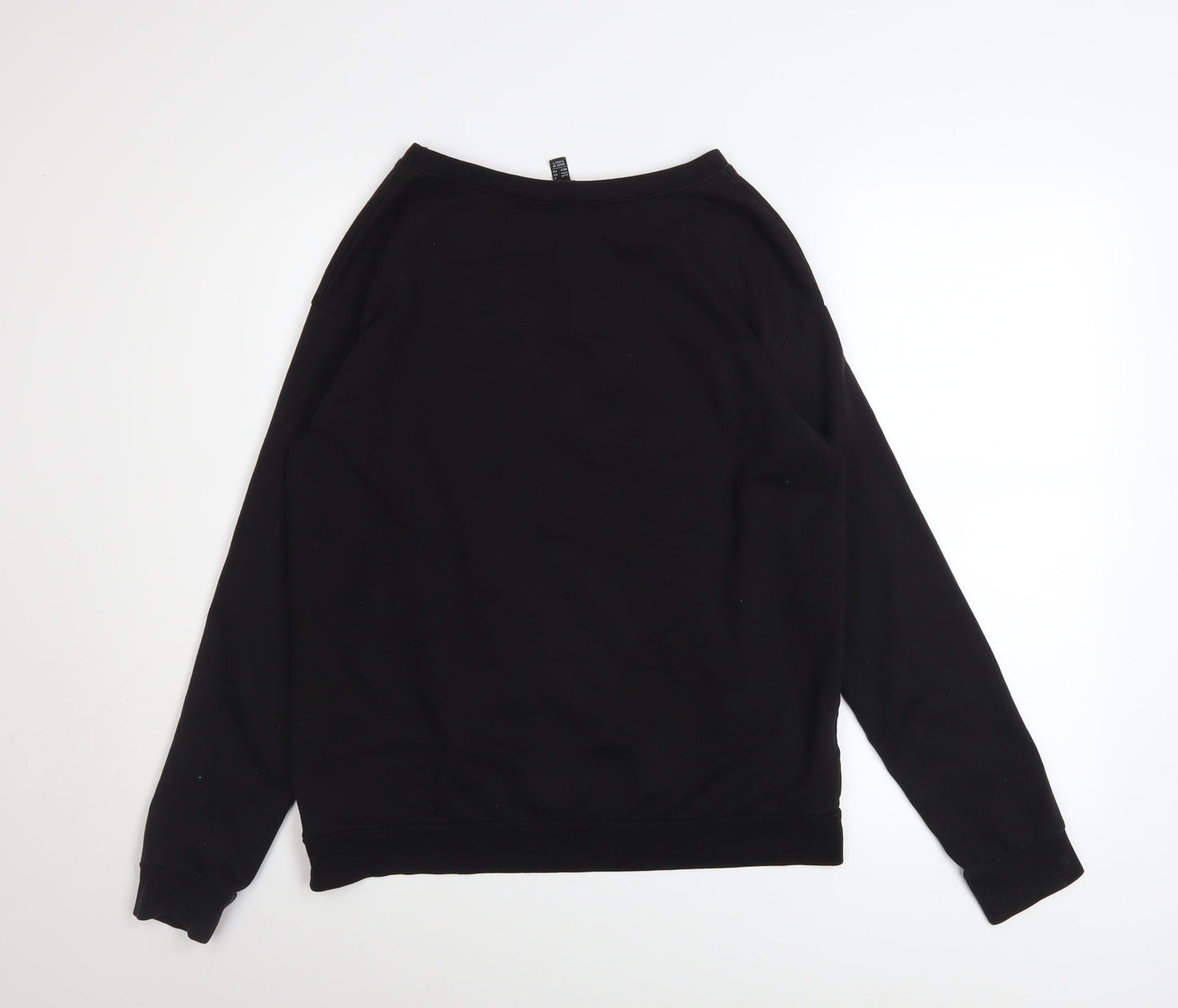 Mango Jeans Womens Black HIPSTER NYC Pullover Sweatshirt Size S