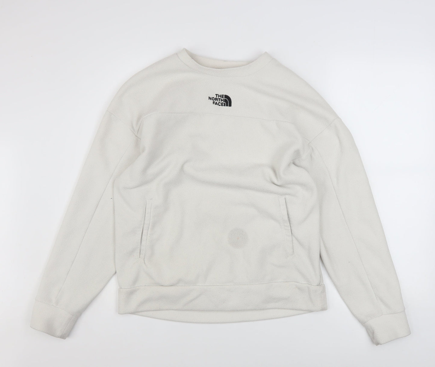 The North Face Womens Beige Fleece Pullover Sweatshirt Size M