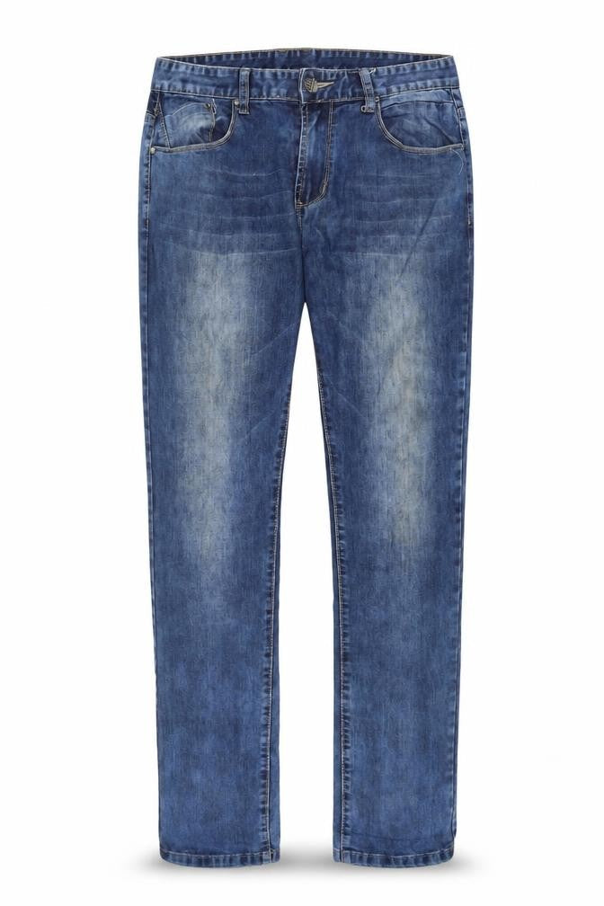 Virtu Jeans Men's Blue Regular Fit Straight Denim 34W 32L