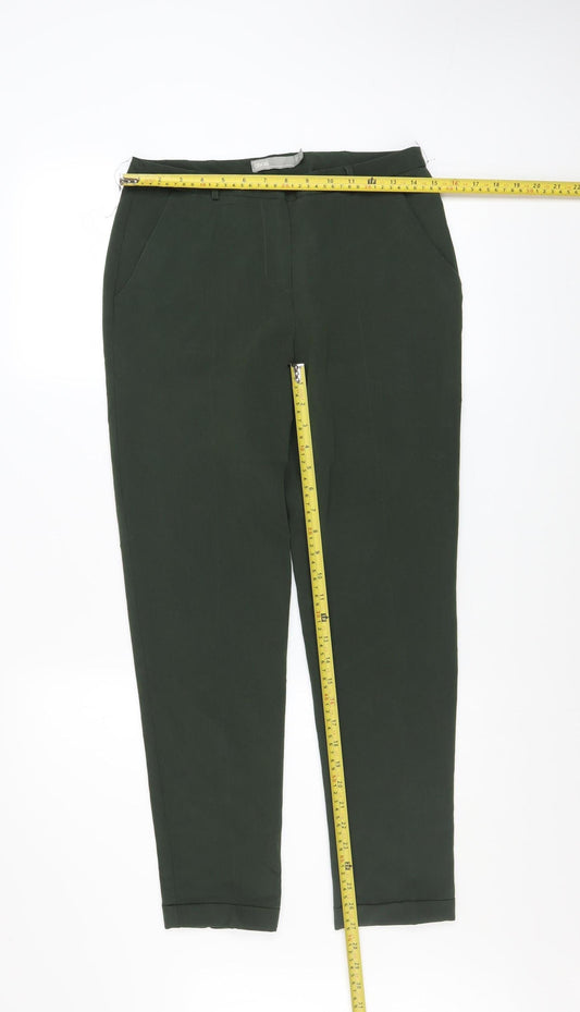 ASOS Women’s Green Slim Tapered Trousers Size 8 Workwear Style